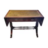 Bureau anglais à rabats et piètement en lyre