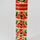 Decorative Kokeshi doll sculpture from northern Japan, hand-painted, signed.