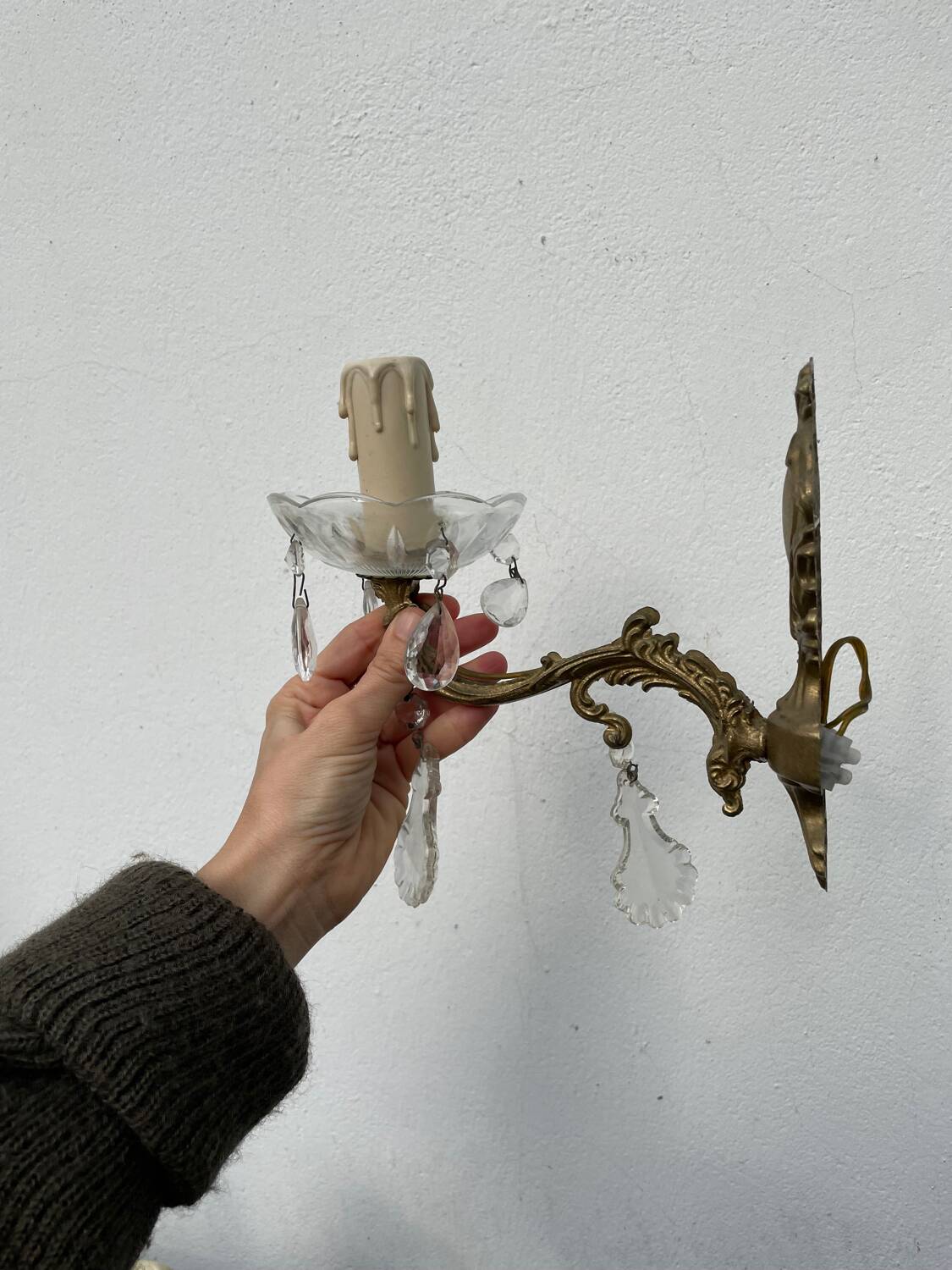 Pair of tassel sconces