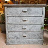 Antique chest of drawers with antique patina
