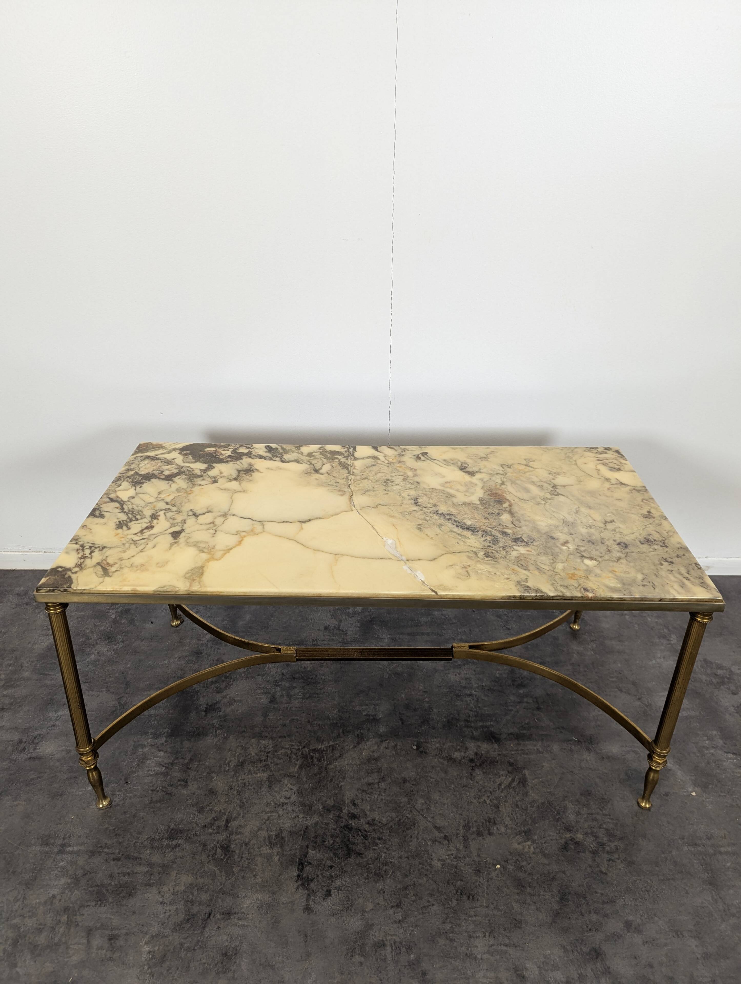 Marble top coffee table