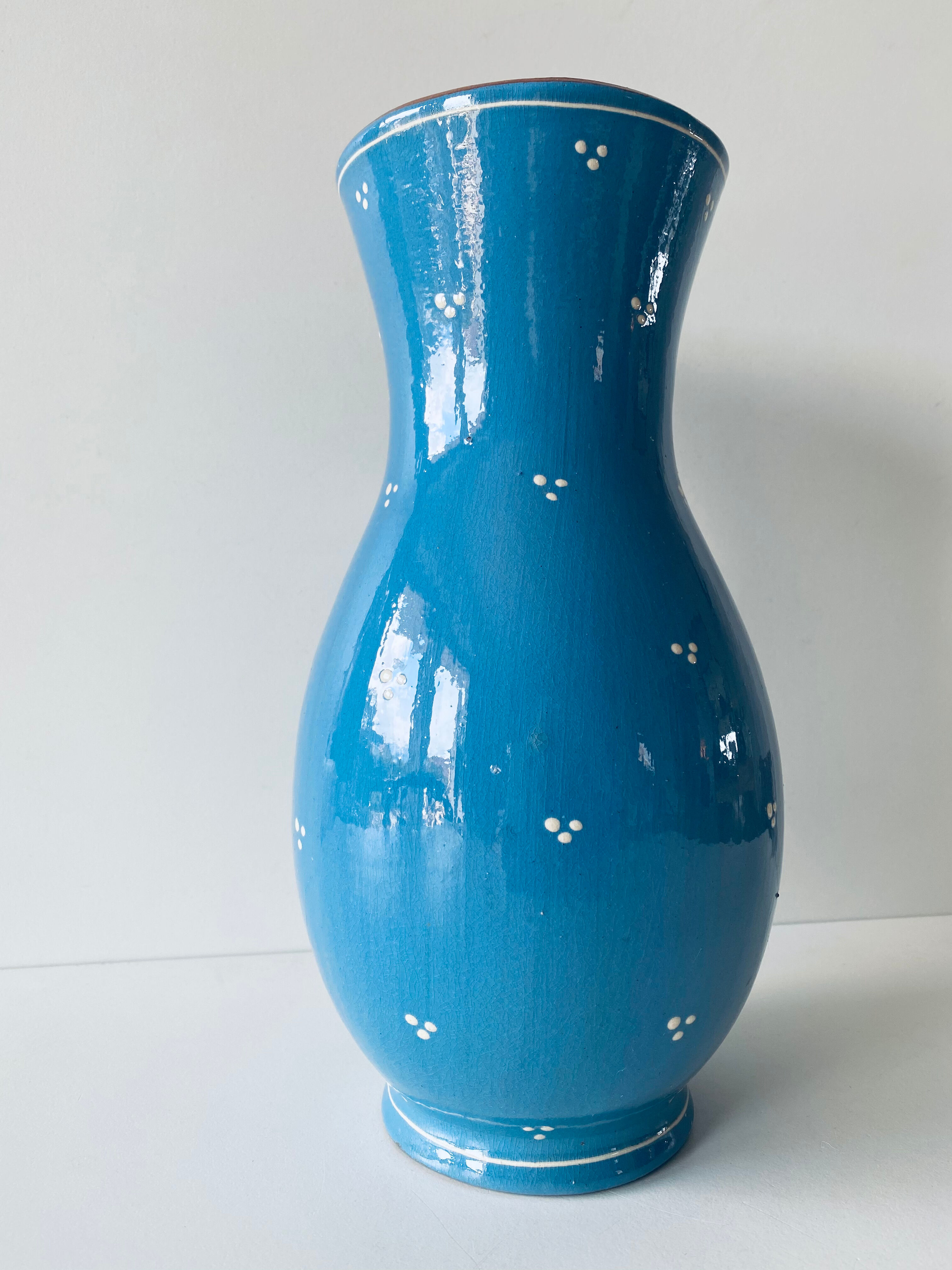 Ancient Savoyard blue vase