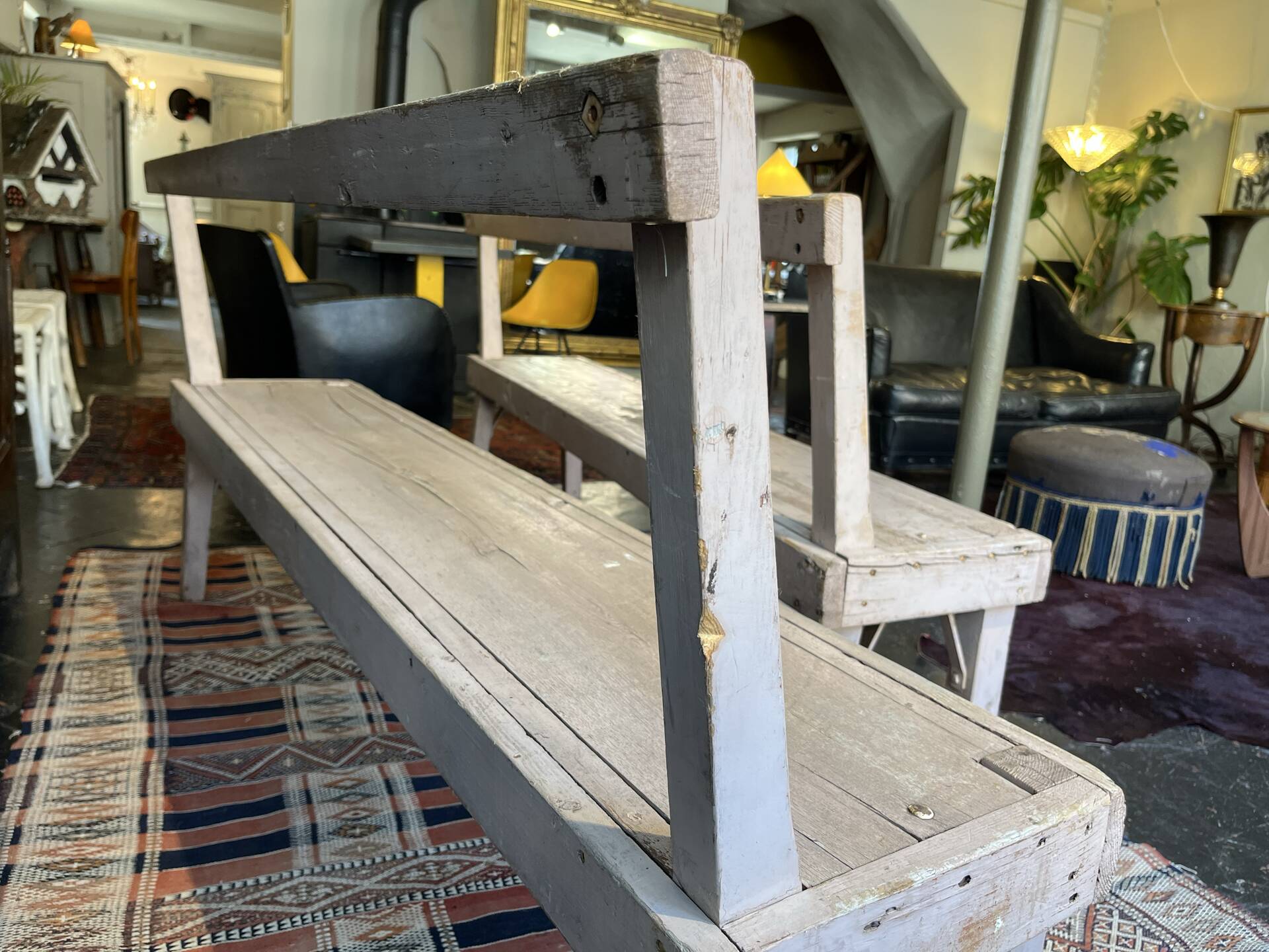 Vintage bench pair