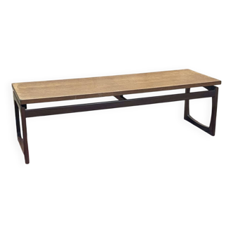 70s teak coffee table