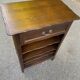 Bibus Louis XV bookcase in solid wood with dark oak finish