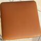 2 vintage stools with faux leather tops