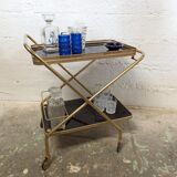 Foldable vintage bar trolley