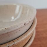 Set of 3 bowls in marsh sandstone