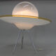 Italian Design Table or Floor Murano Lamp, 2000s