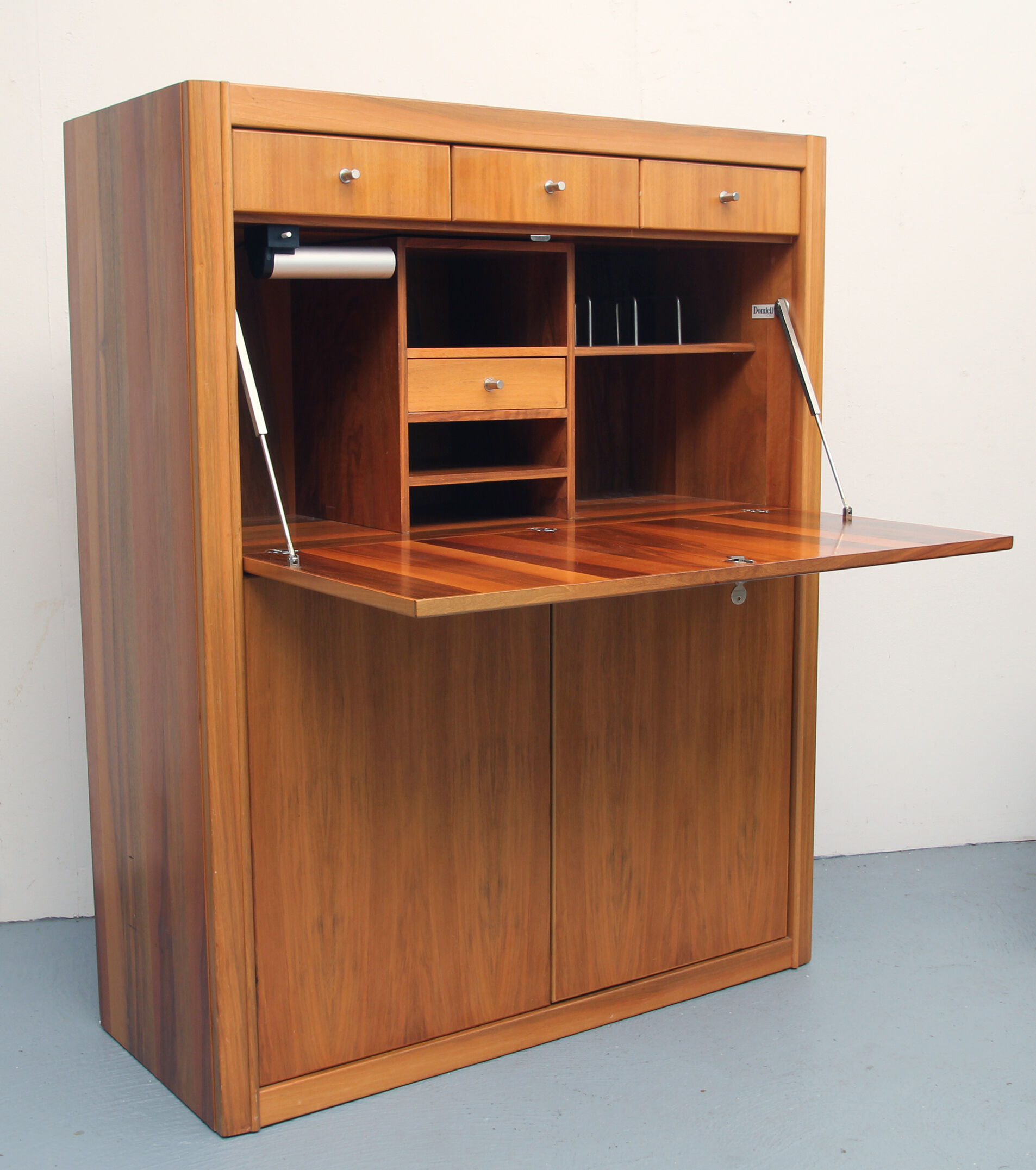 1970s secretary in walnut, Domicil Furnitures Denmark