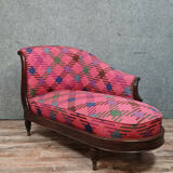 Napoleon iii era recamier bench in mahogany