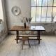 Dining table in solid olive wood Maison Skela 1960