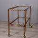 VINTAGE 1960S FOOD TROLLEY IN WOOD AND GLASS, ITALIAN DESIGN