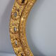 Old oval frame open wood