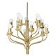 Brass chandelier 1970s