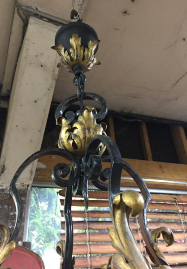 Lustre fer forgé