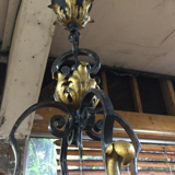 Wrought iron chandelier
