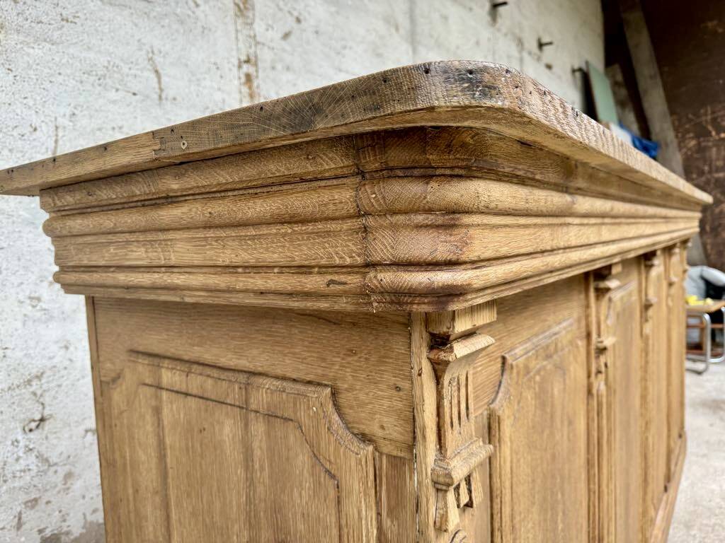 Old oak restaurant bar counter from the early 20th century