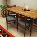 Set of four teak chairs, Danish design, 1970s, production: Denmark