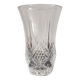 Lorraine cast crystal cylindrical vase with flared neck