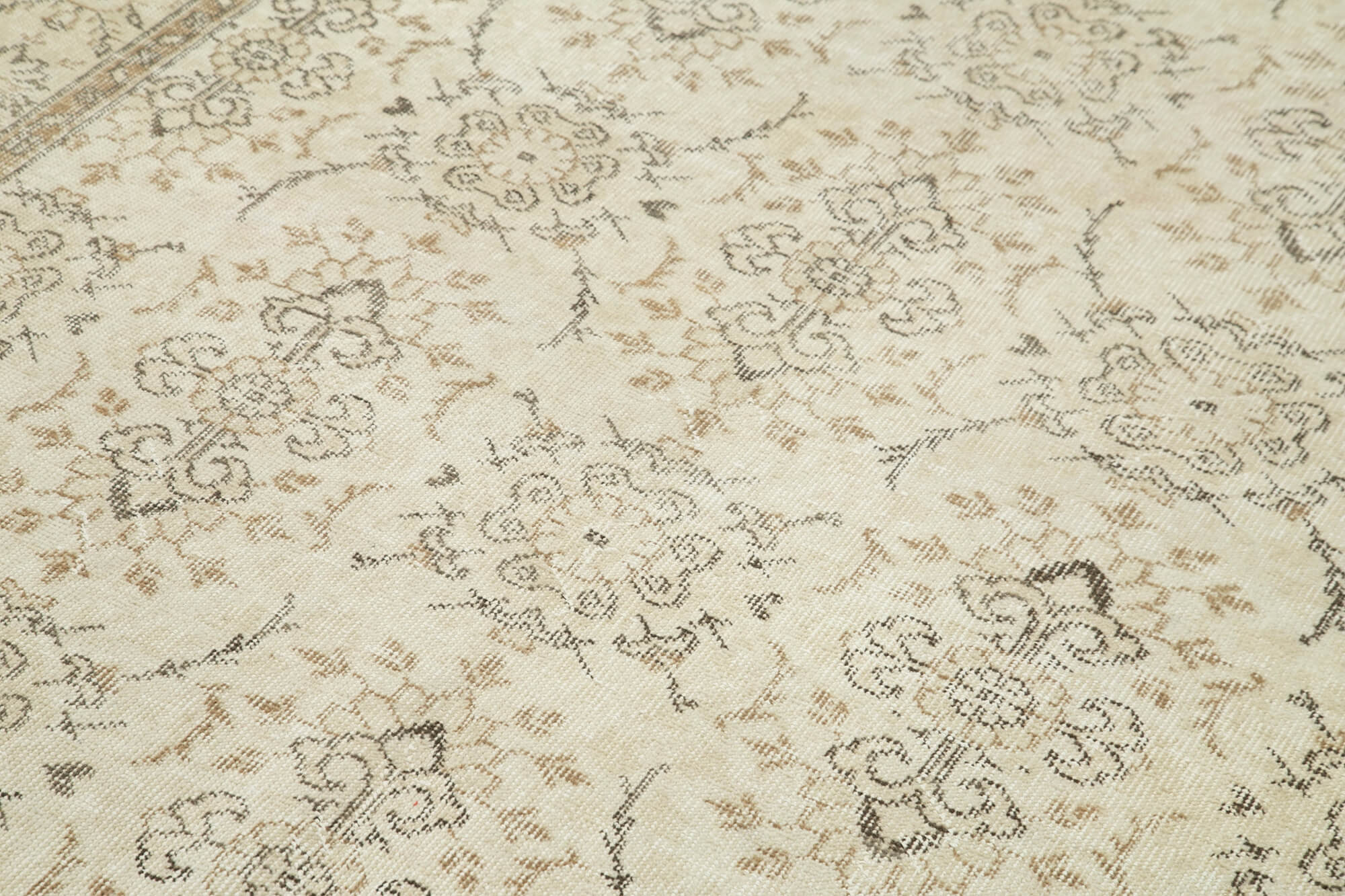Handmade Wool Oriental Beige Rug 167 cm x 281 cm - 36758