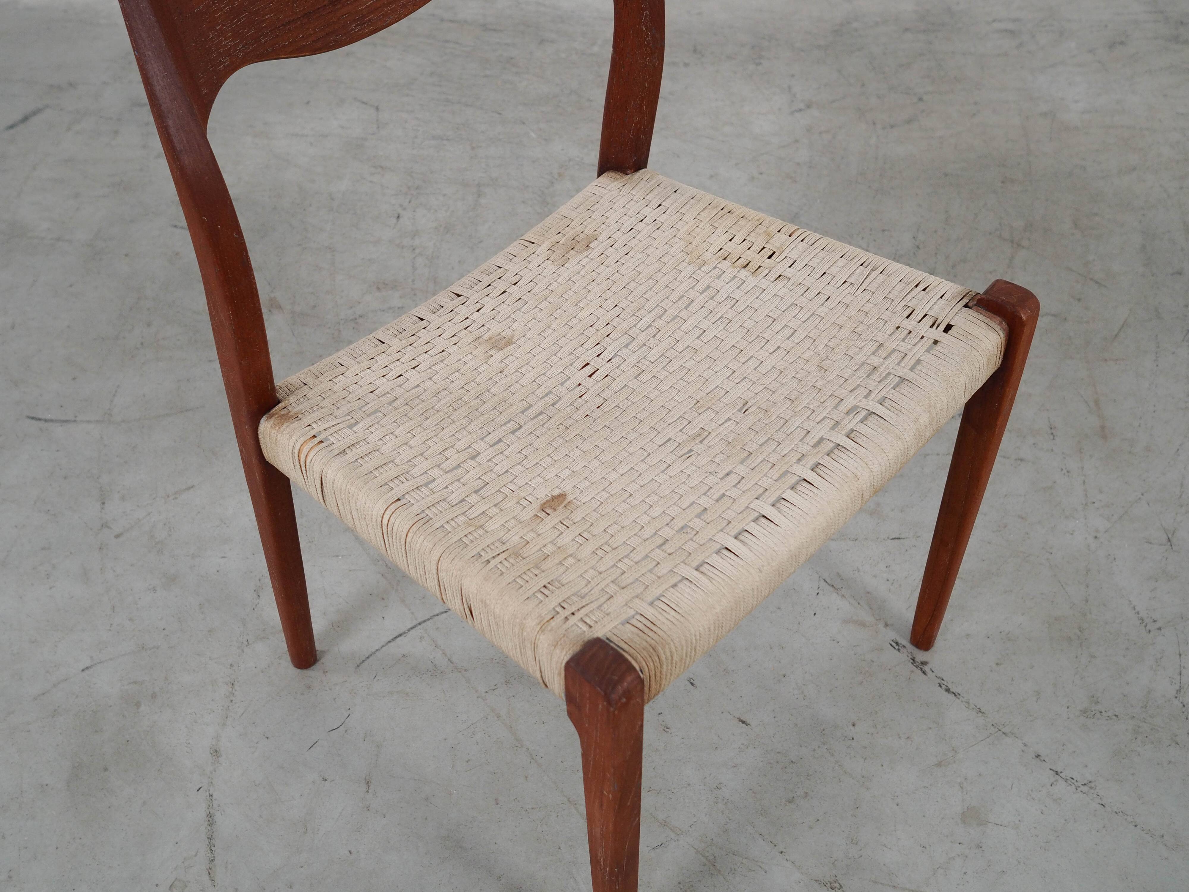 Teak chair, Danish design, 1960s, designer: Niels Otto Møller