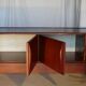 Vintage Scandinavian teak bass row