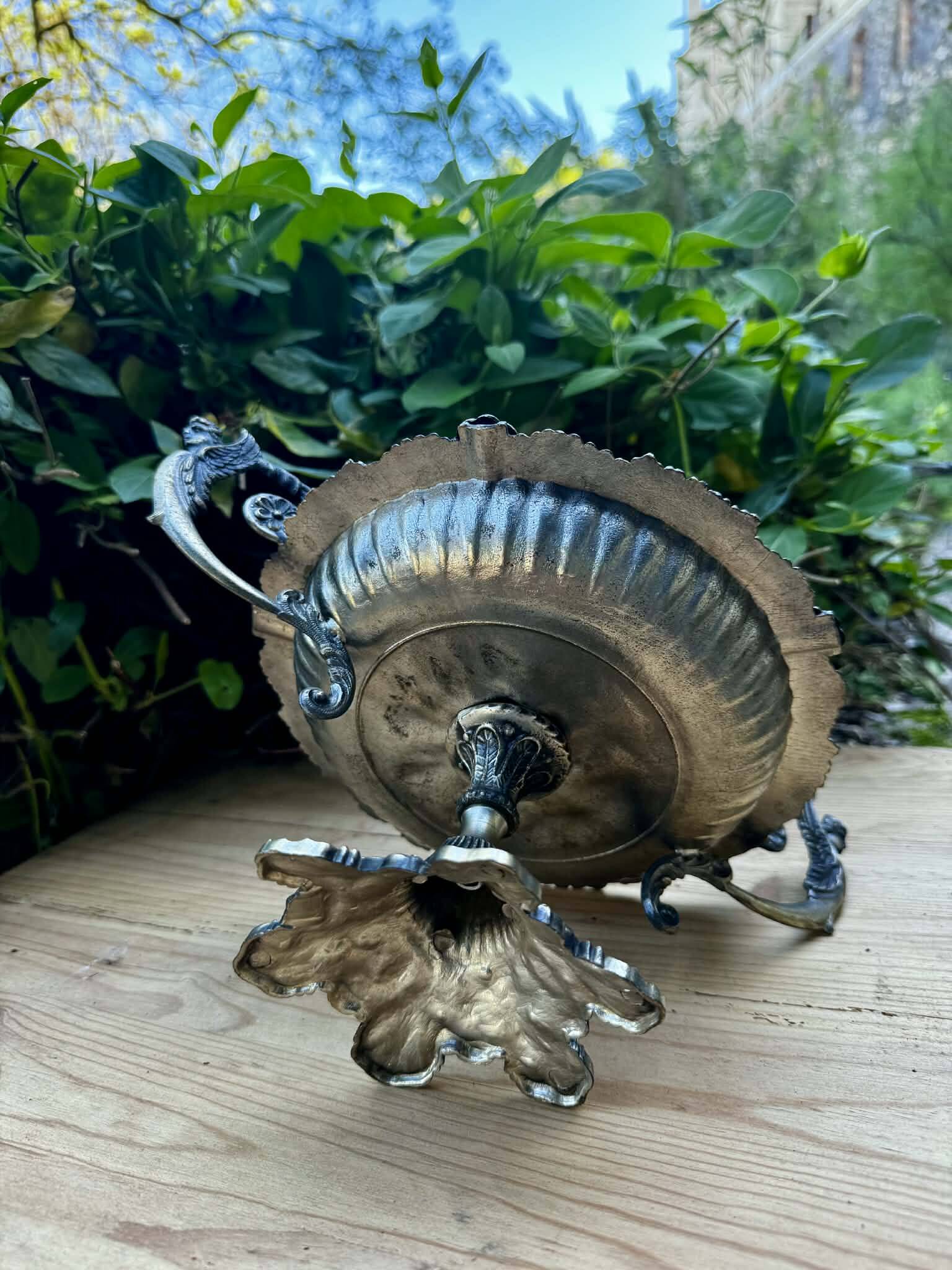 Silver centrepiece from the Art Nouveau period.