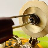 Paire d'appliques murales en laiton vintage
