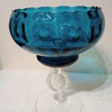 Coupe à fruits Bonbonnière rare cristal et verre