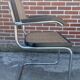 Set of 4 chairs model B64 Cesca with armrests in Black and Chrome