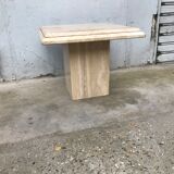 Beige traverine coffee table
