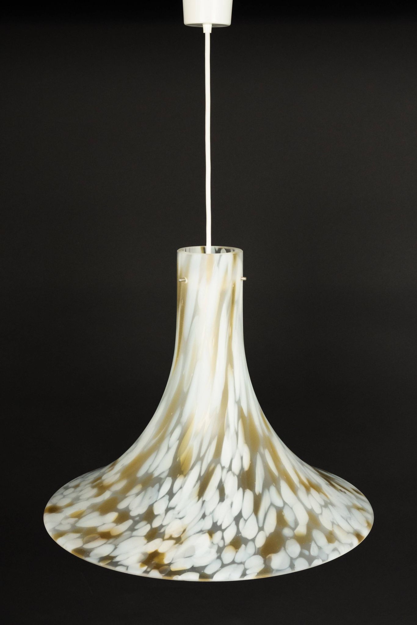 glass pendant by Peill & Putzler, Germany, 1970s