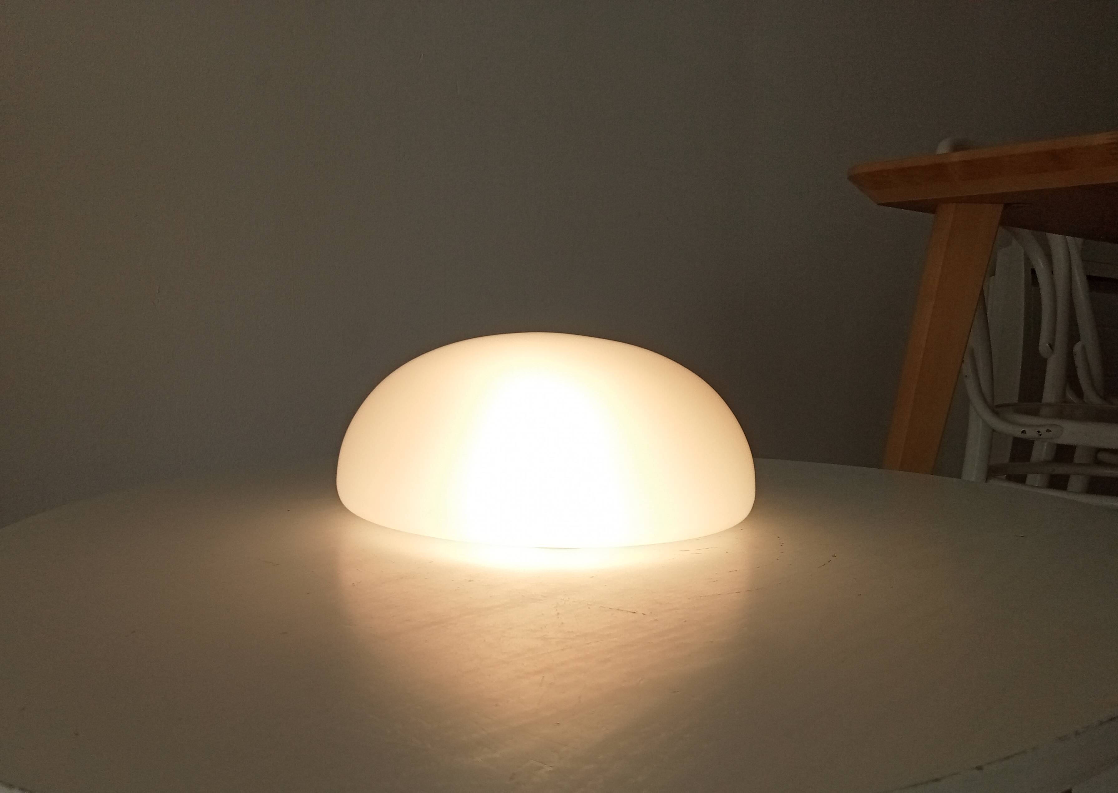 Vintage ceiling light in opaline from the 1960s.