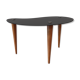 Table tripode en verre noir 1950