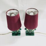 Pair of art deco lamps