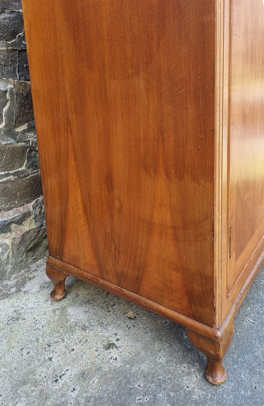 Armoire anglaise d'internat tallboy georgien art déco années 30