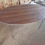 Oval rosewood table