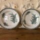 Deep plates in ironstone, Lily of the Valley, Saint Amandinoise