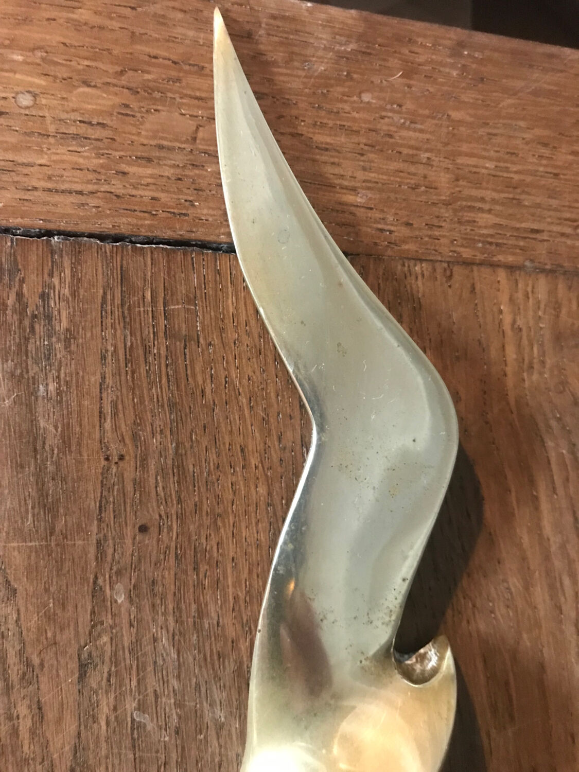 Pair of brass swallows