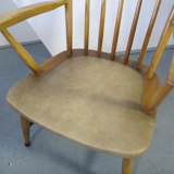 Chair in wood with file at bars