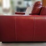 Red Leather Sofa