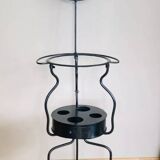 Folding wrought iron toiletry stand, 19th century