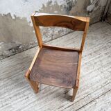 Set of 4 70s elm chairs, Regain