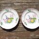 2 Old St Clément Plates: Peacock