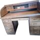 Rare American Bureau with Curtain "Gradiam" in Oak – Vintage Rolltop Style