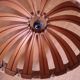 Scandinavian wooden slat suspension