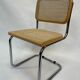 Chaise Cesca modèle b32 en chrome de Marcel Breuer