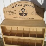 18 compartment wooden store display