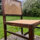 Tenreiro. Chaise cannage jacaranda palissandre